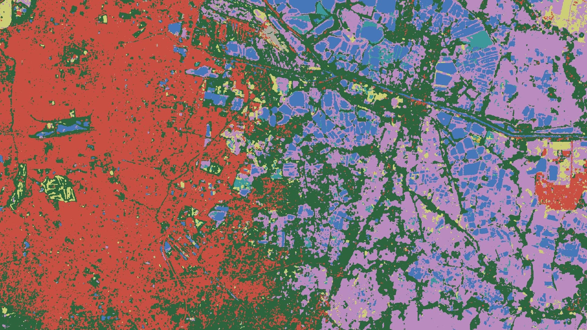LULC generation — example GIS output