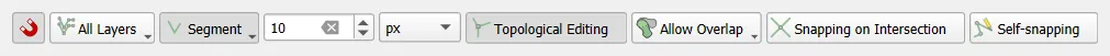 Snapping toolbar settings